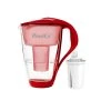 Pearlco Glas-Wasserfilter Rot Inkl. 1 Universal Filterkartusche