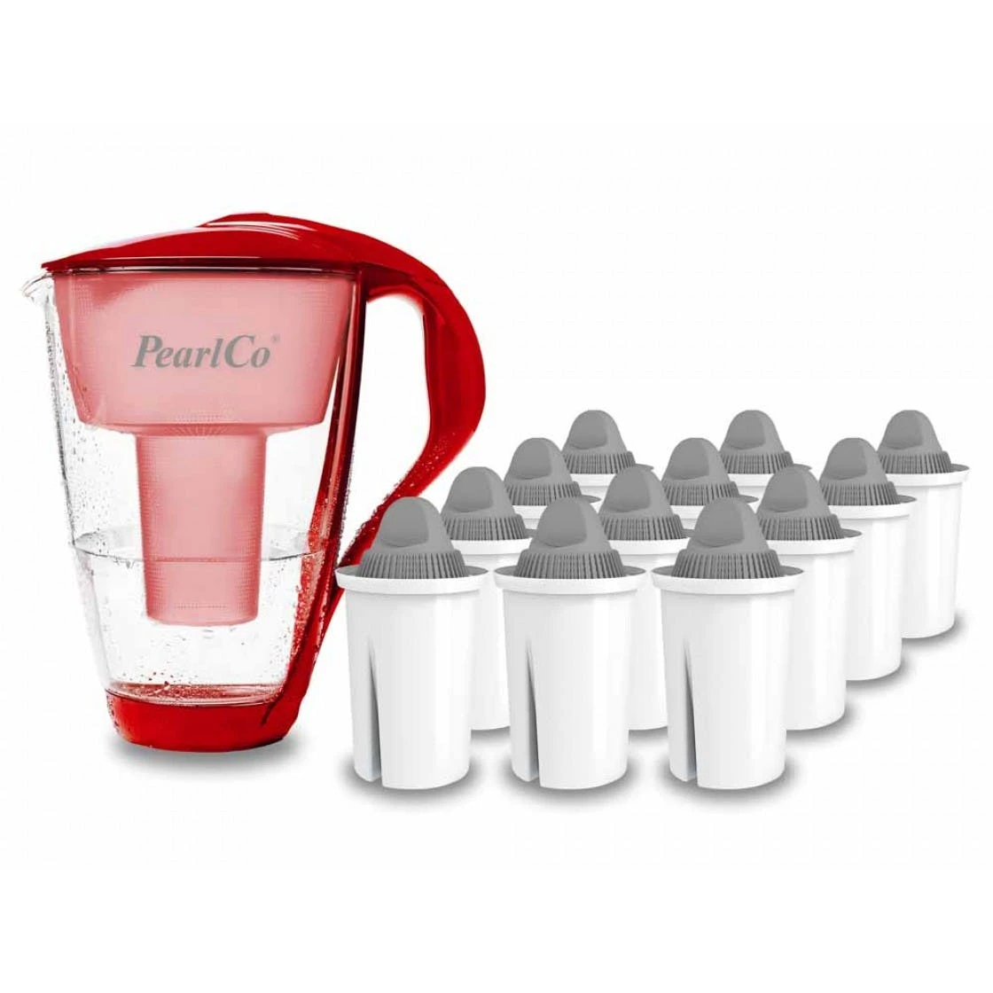 Pearlco Glas-Wasserfilter Rot Inkl. 3 Protect+ Filterkartuschen 4 Pearlco Glas-Wasserfilter Rot Inkl. 3 Protect+ Filterkartuschen – Bild 4