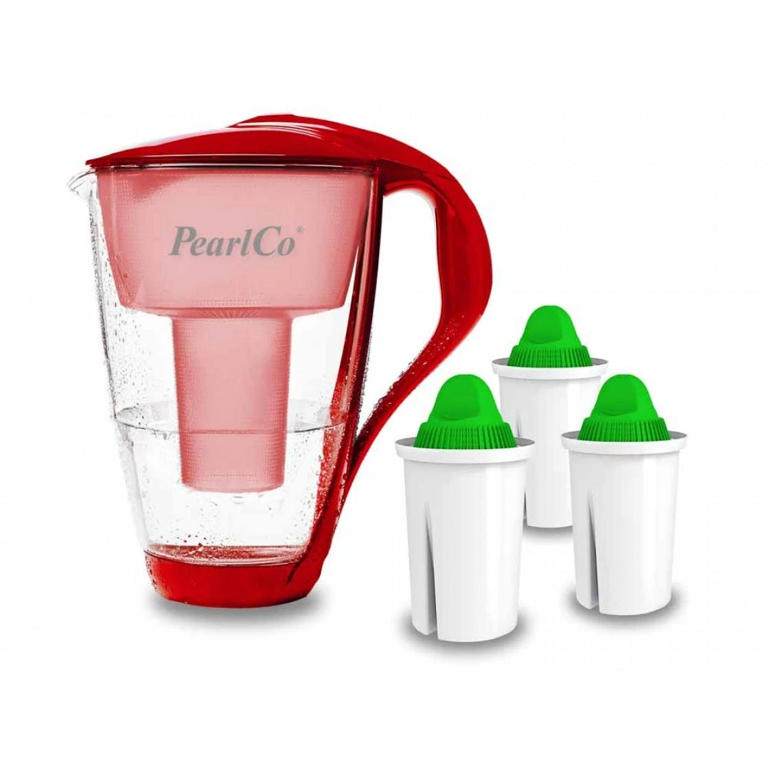 Pearlco Glas-Wasserfilter Rot Inkl. 3 Protect+ Filterkartuschen 6 Pearlco Glas-Wasserfilter Rot Inkl. 3 Protect+ Filterkartuschen – Bild 6