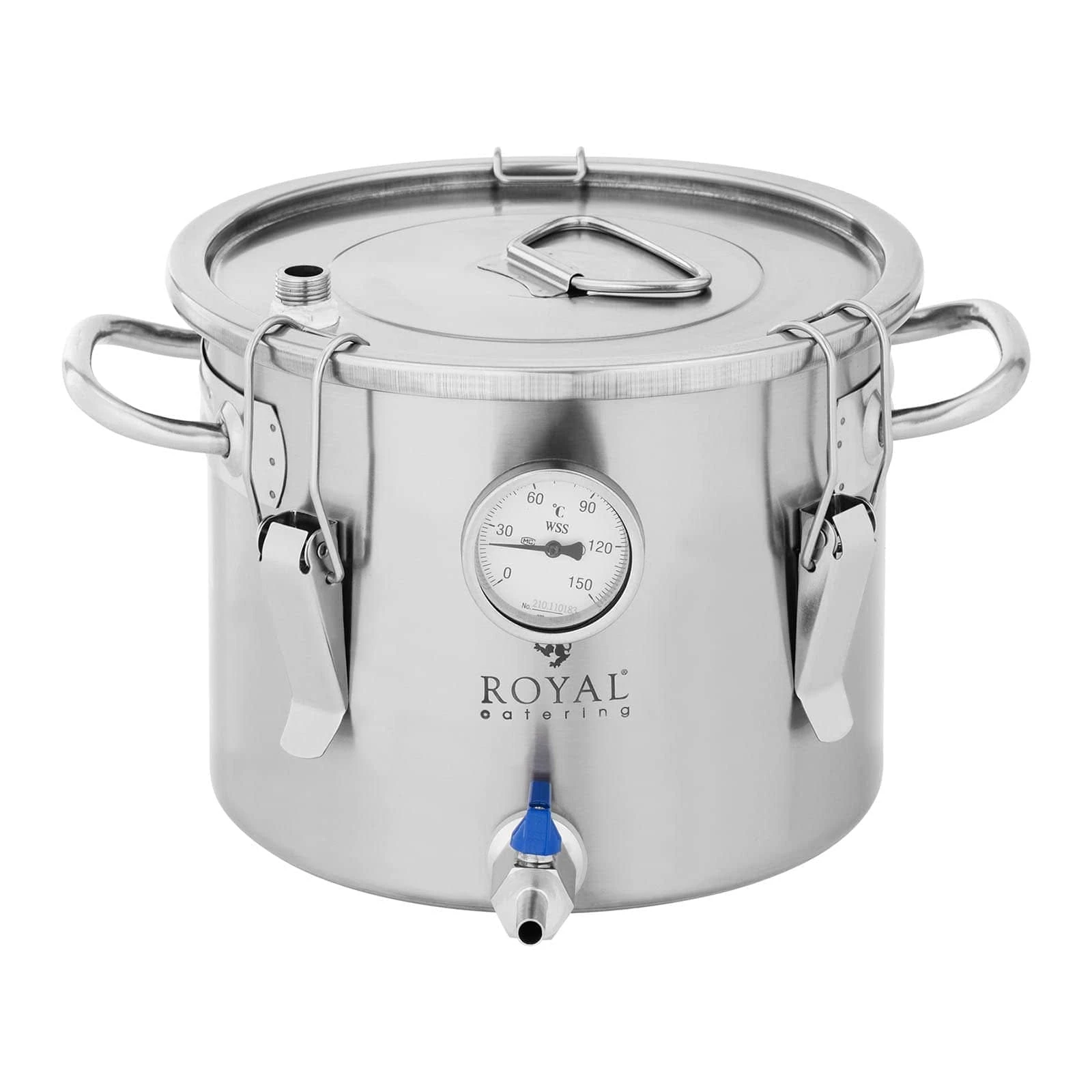 Royal-catering Maischekessel - 8 L - 0 - 150 °C - Edelstahl 7 Royal-catering Maischekessel - 8 L - 0 - 150 °C - Edelstahl – Bild 7