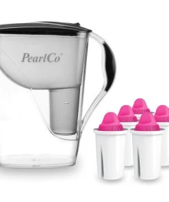 Pearlco Wasserfilter Fashion Anthrazit Inkl. 6 AquaMag Filterkartuschen