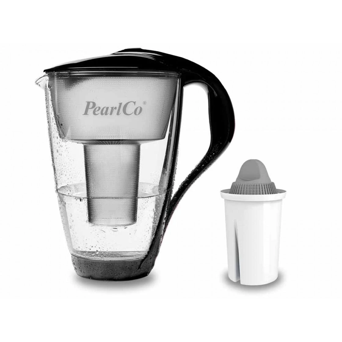 Pearlco Glas-Wasserfilter Schwarz Inkl. 1 Universal Filterkartusche 6 Pearlco Glas-Wasserfilter Schwarz Inkl. 1 Universal Filterkartusche – Bild 6
