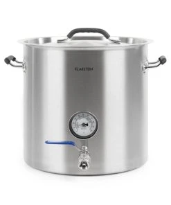 Klarstein Brauheld Pur 35 Maischekessel 35 Liter Ohne Heizelement Edelstahl Silber