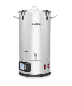 Klarstein Maischfest Maischekessel 5 Teile 1500/3000W 35l LCD Edelstahl Silber