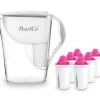 Pearlco Wasserfilter Fashion Weiß Inkl. 6 AquaMag Filterkartuschen