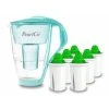 Pearlco Glas-Wasserfilter Mint Inkl. 6 Alkaline Filterkartuschen