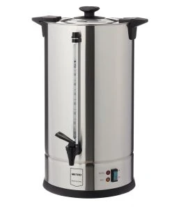 Metro-professional METRO Professional Perkolator Rundfilter Kaffeemaschine GCM4015, Edelstahl, 15 L, 100 Tassen, 1650 W, Wasserstandsanzeige, Silber