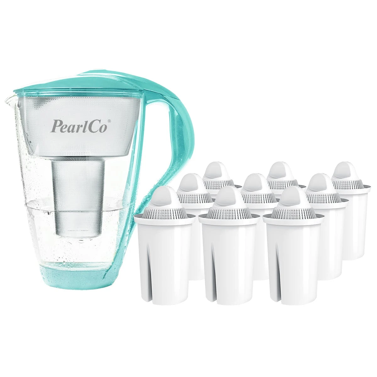 Pearlco Glas-Wasserfilter Schwarz Inkl. 1 Universal Filterkartusche 7 Pearlco Glas-Wasserfilter Schwarz Inkl. 1 Universal Filterkartusche – Bild 7