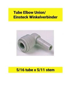 Alternative view of Null Einsteck Winkelverbinder 3/8tube X 3/8stem