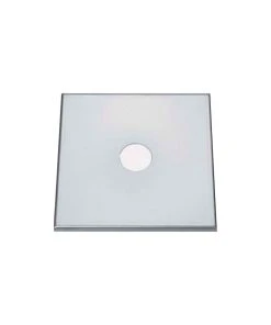 Null Abdeckplatte CNS, 1 Cm Abgekantet, 220 X 220 Mm, Ohne Bohrung