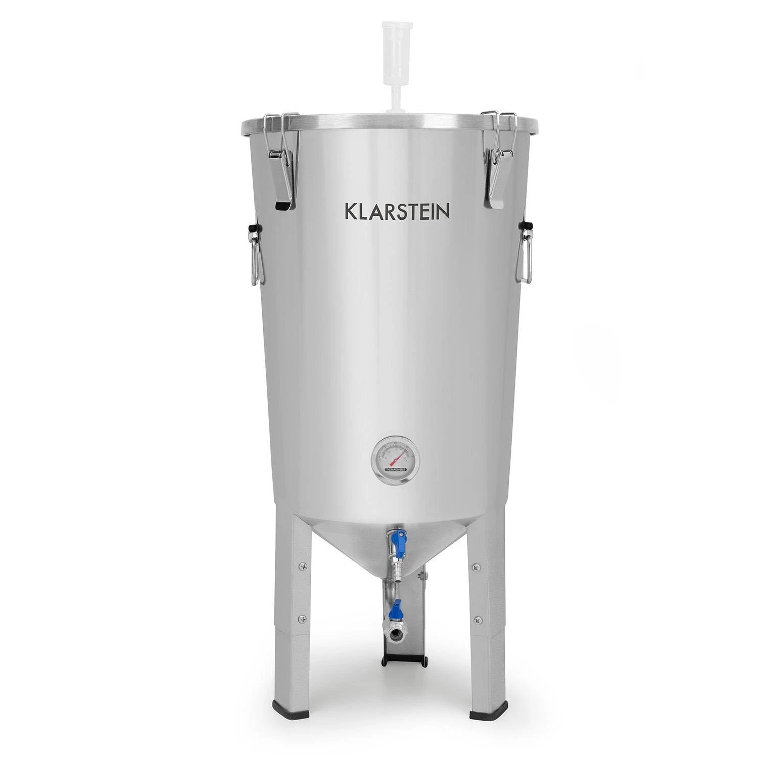 Klarstein Maischfest Fermenter 25 Fermentierkessel 25 Liter Gärröhrchen 304-Edelstahl Silber 5 Klarstein Maischfest Fermenter 25 Fermentierkessel 25 Liter Gärröhrchen 304-Edelstahl Silber – Bild 5