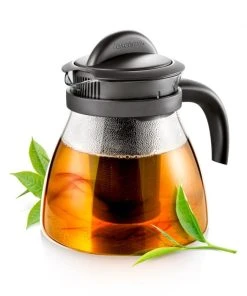 Null Tescoma Teekanne Glas Mit Teesieb Rot Kaffeekanne Teebereiter Teekessel 1,5 L