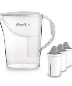 Pearlco Wasserfilter Standard Weiß Inkl. 3 Protect+ Filterkartuschen