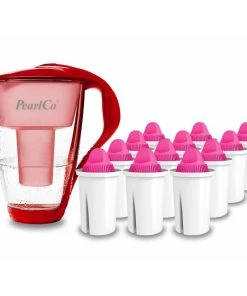 Pearlco Glas-Wasserfilter Weiß Inkl. 12 AquaMag Filterkartuschen -HENDI-Geschäft bd0cdb06 1463 4363 859b 0e2d9b473467 3
