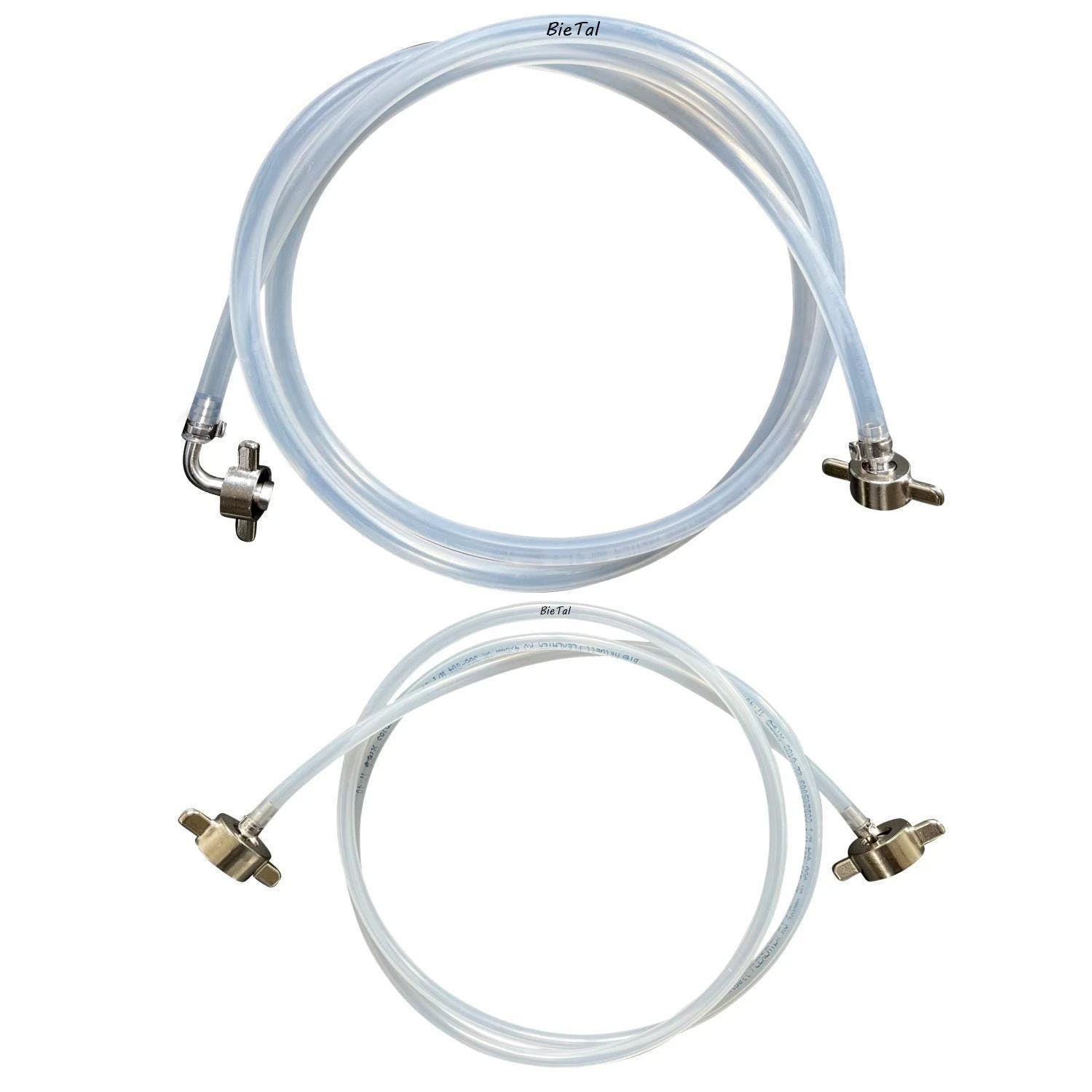 Null Schlauchpaket 150cm Bierschlauch + CO2-Schlauch Mit Edelstahl Anschlüssen 1 Null Schlauchpaket 150cm Bierschlauch + CO2-Schlauch Mit Edelstahl Anschlüssen