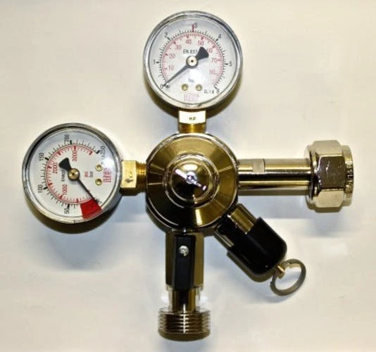 Null Druckminderer 2-leitig CO2 Für Bier Zapfanlage 3bar 2 Null Druckminderer 2-leitig CO2 Für Bier Zapfanlage 3bar – Bild 2
