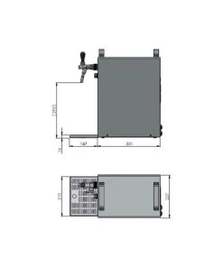 Null Zapfanlage K 40/K 1-leitig Aus Edelstahl, 50 Liter/h, Mit Membranpumpe,Bierzapfanlage, Green Line -HENDI-Geschäft cb1ae834 a52f 445b a16c d0d209343548