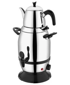 Null Schäfer Samowar 20544 Modern Edelstahl 18/10 6 Liter Teekocher Semaver Privat, Hotel & Gastro Geeignet