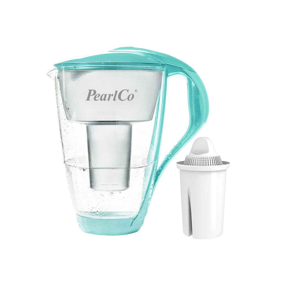 Pearlco Glas-Wasserfilter Schwarz Inkl. 1 Universal Filterkartusche 5 Pearlco Glas-Wasserfilter Schwarz Inkl. 1 Universal Filterkartusche – Bild 5