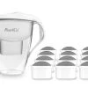 Pearlco Wasserfilter Astra Weiß Inkl. 12 Protect+ Filterkartuschen