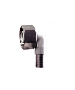Null Winkelverschraubung CNS 90° Für Bierschlauch 5/8 Zoll, NW 10mm