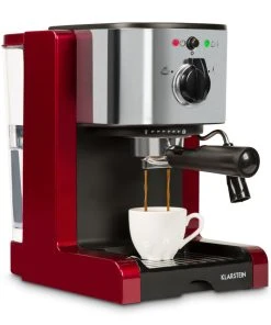 Klarstein Futura Espressomaker 20 Bar 1450 Watt 20 Bar Wassertank: 1,25 Liter Rostfreier Edelstahl Rot -HENDI-Geschäft e36c4d99 8b62 4e98 88eb 13cae91d084e 3