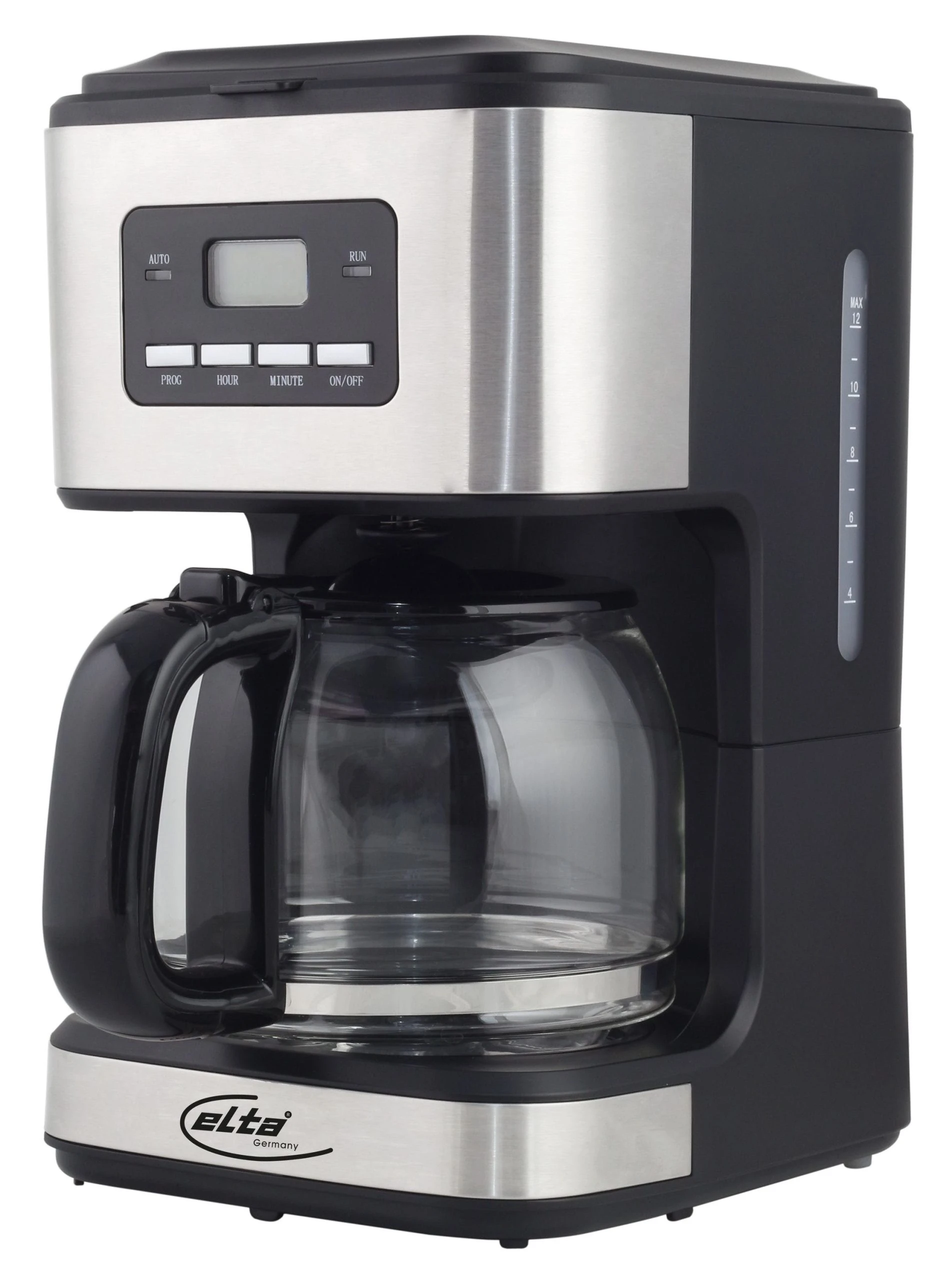 Null Elta Kaffeemaschine KME-900.15TS Mit Timer Schwarz Edelstahl 1,5 L 1 Null Elta Kaffeemaschine KME-900.15TS Mit Timer Schwarz Edelstahl 1,5 L
