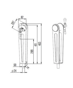 Null Schanksäule Modell Naked One Eichen, 1-leitig -HENDI-Geschäft eb9148fc 7480 4421 8586 c3bee6ca8948
