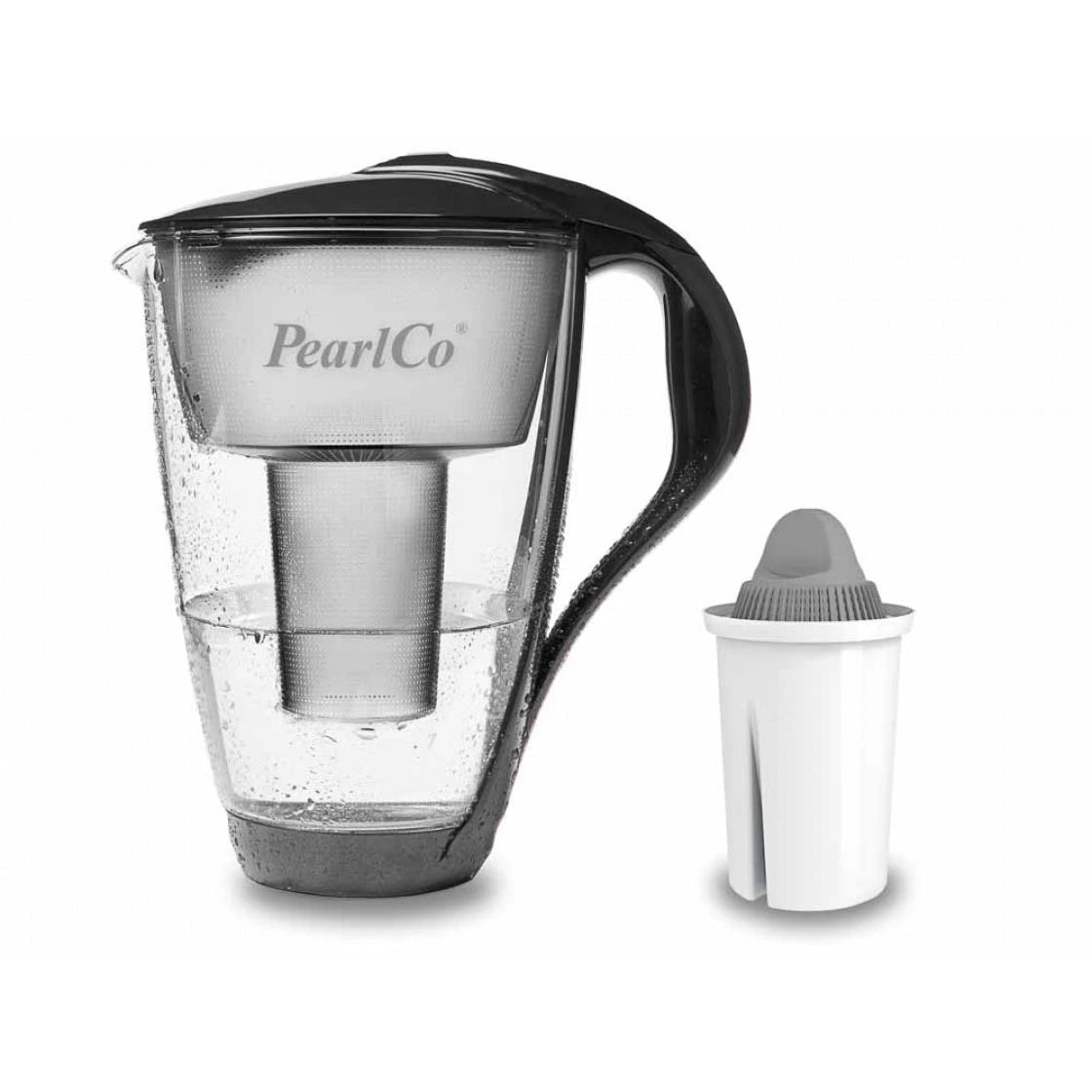 Pearlco Glas-Wasserfilter Anthrazit Inkl. 6 Protect+ Filterkartuschen 2 Pearlco Glas-Wasserfilter Anthrazit Inkl. 6 Protect+ Filterkartuschen – Bild 2