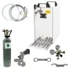 Null Bierzapfanlage Bierkühler Zapfanlage - 60 Liter/h - 1-leitig - KOMPLETTSET - KEG Kombi - CO2 2 Kg