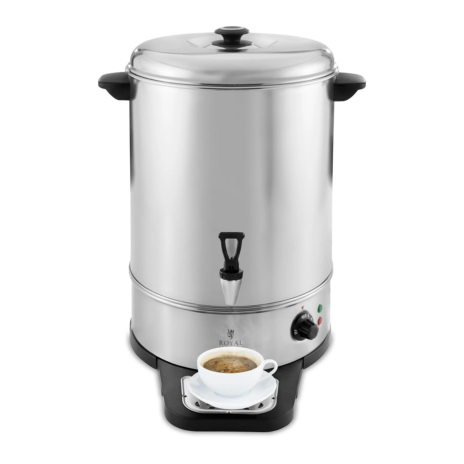 Metro-professional METRO Professional Wasserkocher GWB1006, Edelstahl, 30 X 33 X 37.3 Cm, 6 L, 1300 W, Silber/schwarz 3 Metro-professional METRO Professional Wasserkocher GWB1006, Edelstahl, 30 X 33 X 37.3 Cm, 6 L, 1300 W, Silber/schwarz – Bild 3