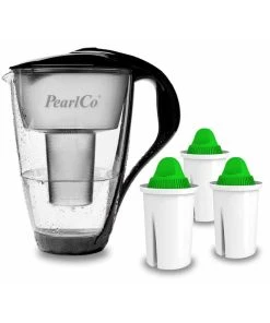 Pearlco Glas-Wasserfilter Weiß Inkl. 3 Alkaline Filterkartuschen -HENDI-Geschäft f2d7a4be 6d7a 436a af00 fe1a0750a67d