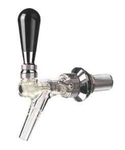 Null Kompensatorschankhahn Modell Speedy X Transparent, Chromfarbig