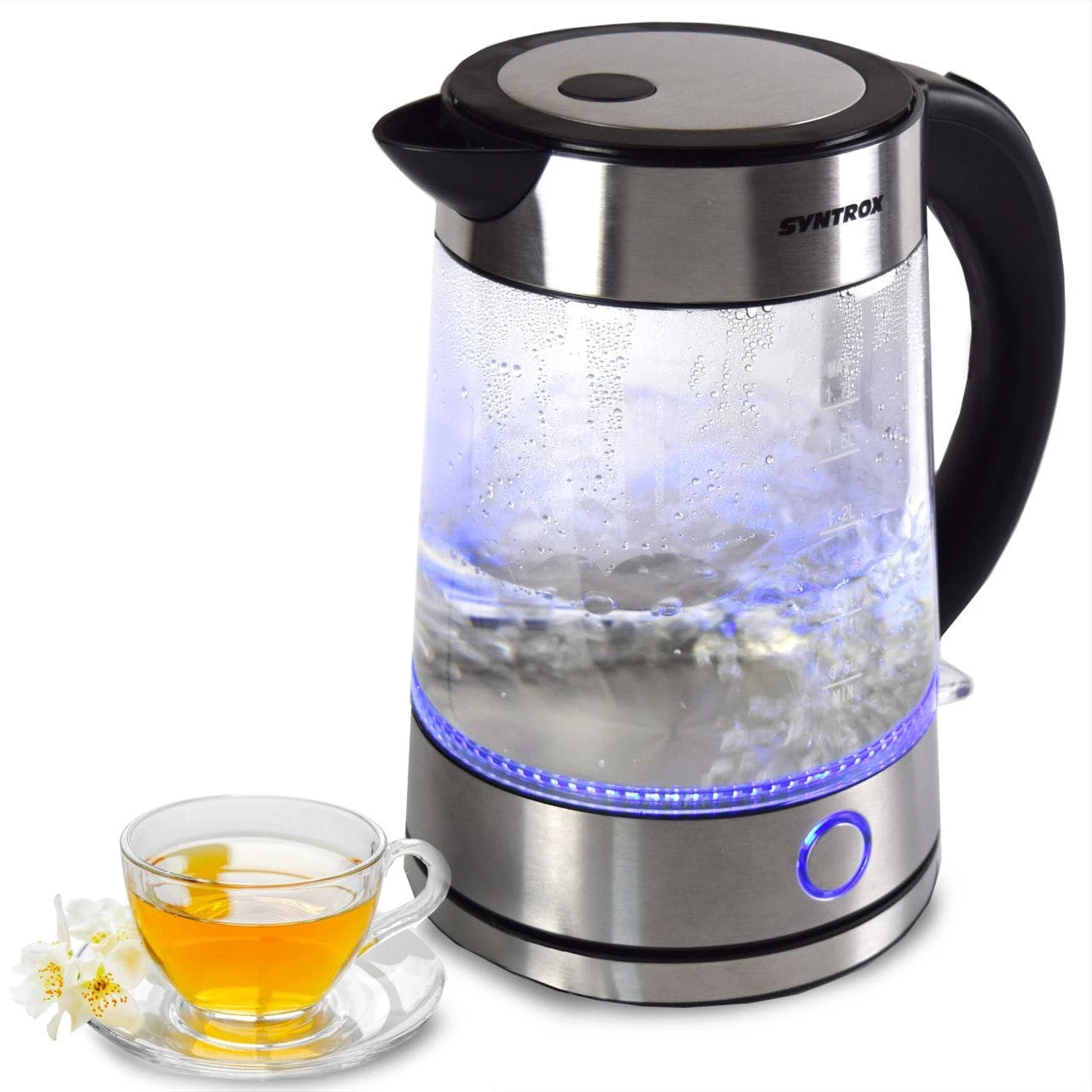 Null Michelino Glas-Wasserkocher 1,7 Liter LED 74342 2 Null Michelino Glas-Wasserkocher 1,7 Liter LED 74342 – Bild 2
