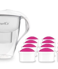 Pearlco Wasserfilter Astra Weiß Inkl. 12 AquaMag Filterkartuschen