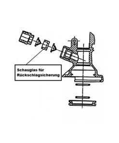 Alternative view of Null Ersatz Schauglas Für Bierleitungsreingungsgerät (Artikel Nr 50)