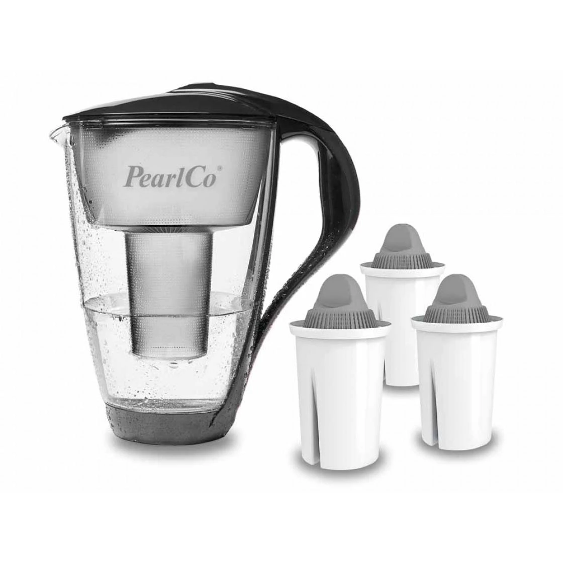 Pearlco Glas-Wasserfilter Anthrazit Inkl. 6 Protect+ Filterkartuschen 3 Pearlco Glas-Wasserfilter Anthrazit Inkl. 6 Protect+ Filterkartuschen – Bild 3